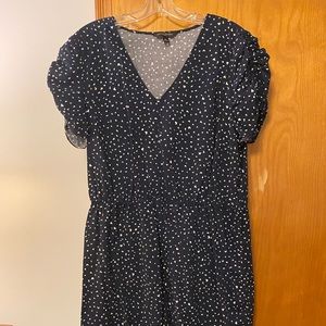 Banana republic size XL navy and white dress